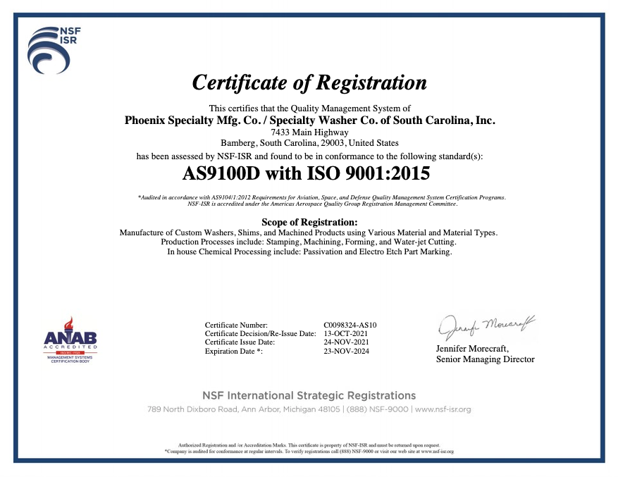 Certificate of Registration